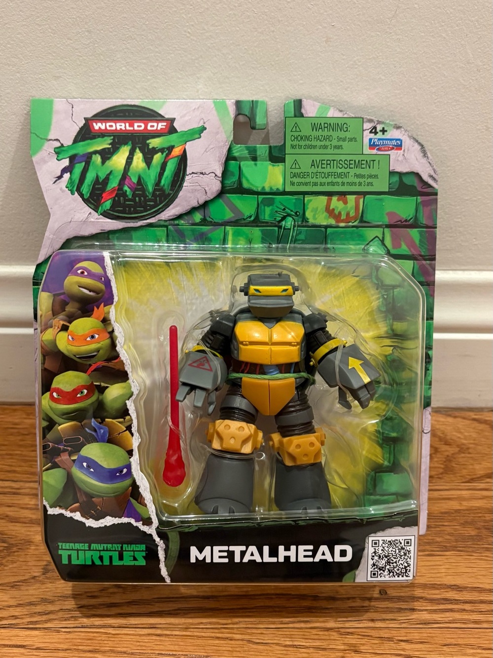 2026 World of TMNT Retro METALHEAD 4" Figure Playmates NEW